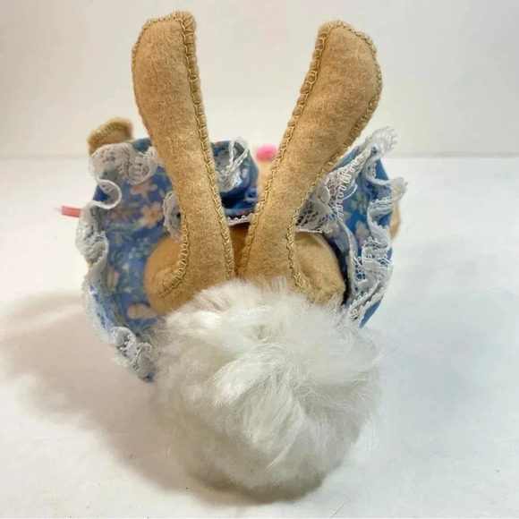 Annalee 1988 Girl Mobilitee Bunny Poseable Happy Easter Parade 7” Rabbit - Picture 10 of 13